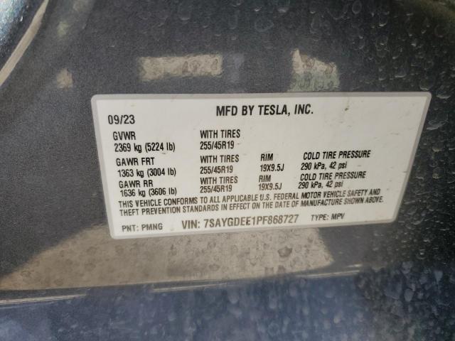 2023 Tesla Model Y VIN: 7SAYGDEE1PF868727 Lot: 47248804