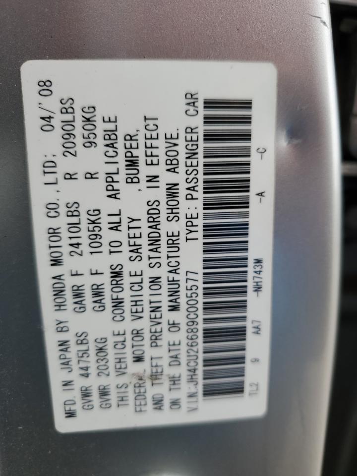 JH4CU26689C005577 2009 Acura Tsx