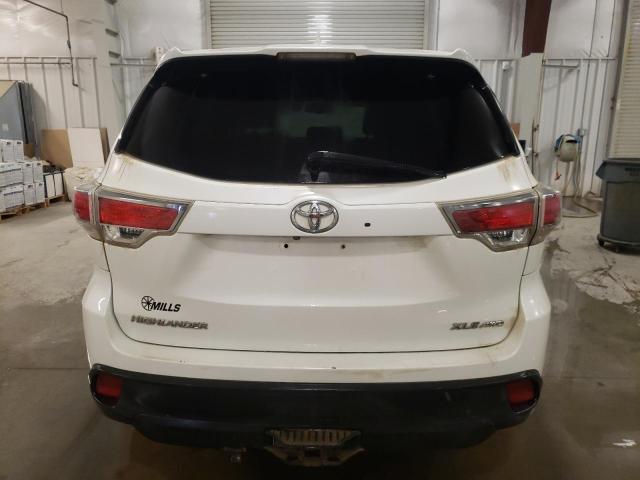 VIN 5TDJKRFHXES050750 2014 Toyota Highlander, Xle no.6