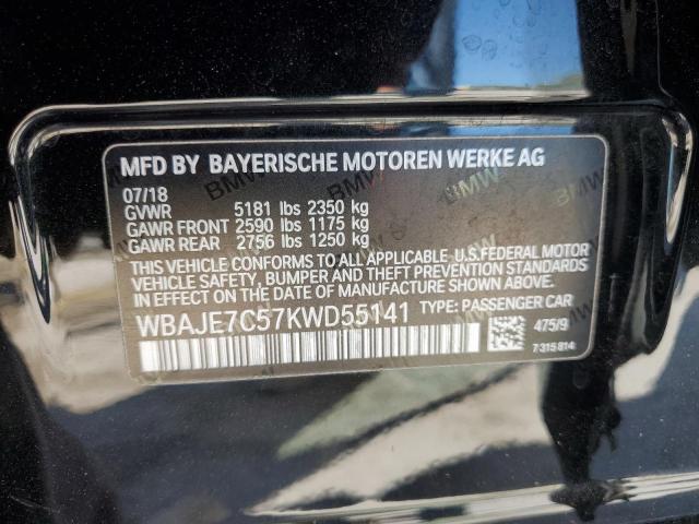 WBAJE7C57KWD55141 2019 BMW 540 Xi