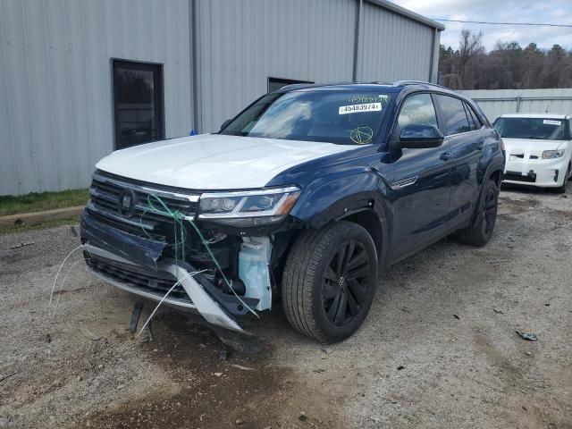 Lot #2436624096 2021 VOLKSWAGEN ATLAS CROS salvage car