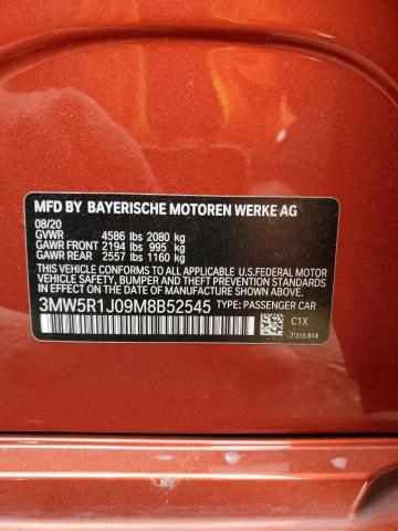 2021 BMW 330I - 3MW5R1J09M8B52545