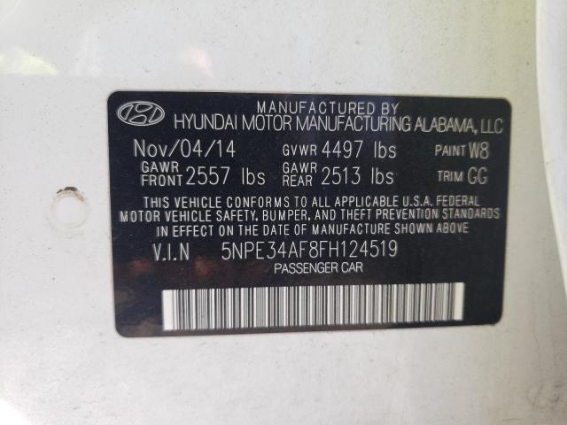 2015 HYUNDAI SONATA SPO - 5NPE34AF8FH124519