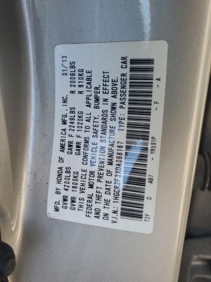 1HGCR2F3XDA088167 2013 Honda Accord Lx