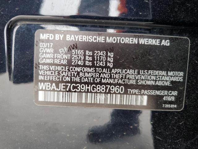 2017 BMW 540 XI WBAJE7C39HG887960