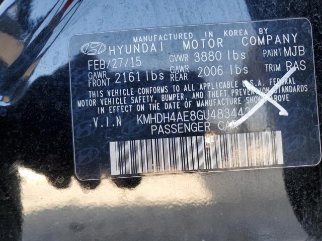 2016 HYUNDAI ELANTRA SE - KMHDH4AE8GU483442