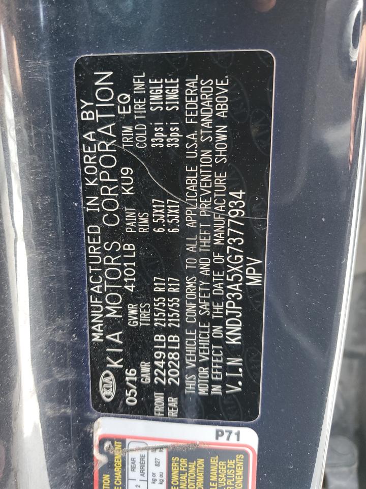 KNDJP3A5XG7377934 2016 Kia Soul +