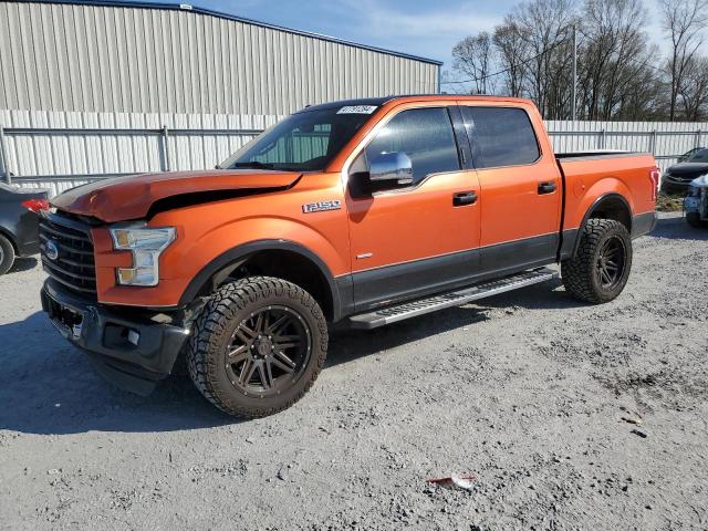 FORD F150 LARIA 2016 orange  gas 1FTEW1CG2GKD26478 photo #1