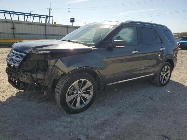 FORD EXPLORER L 2018 gray  gas 1FM5K7F87JGA46886 photo #1