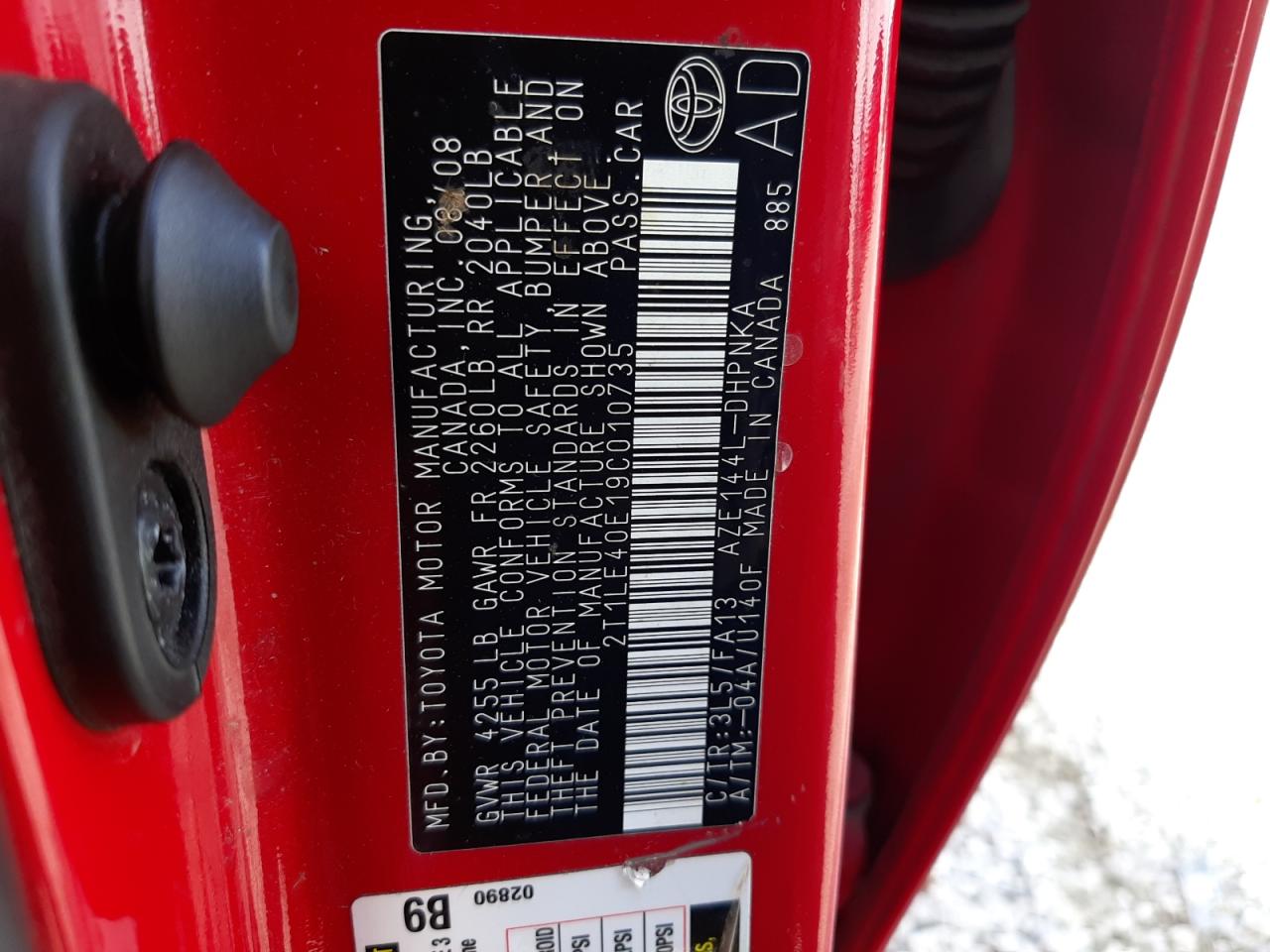 2T1LE40E19C010735 2009 Toyota Corolla Matrix S