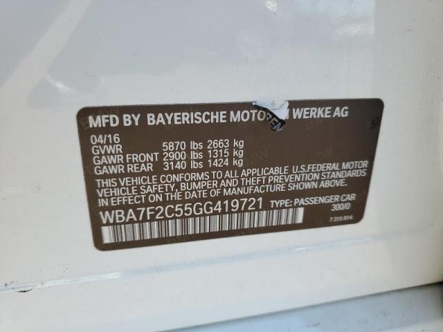 Lot #2452905513 2016 BMW 750 XI salvage car