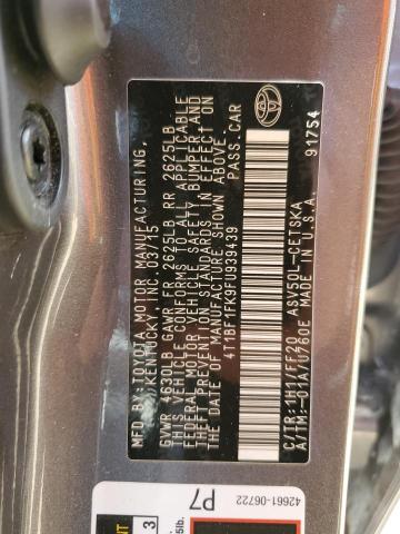 VIN 4T1BF1FK9FU939439 2015 Toyota Camry, LE no.12