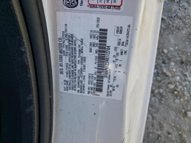 2009 Ford Fusion Se VIN: 3FAHP07Z59R112704 Lot: 48327184