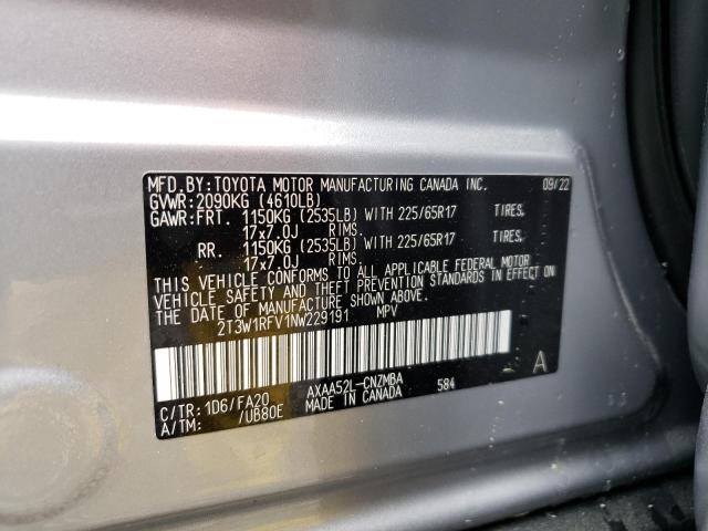 2022 TOYOTA RAV4 XLE - 2T3W1RFV1NW229191