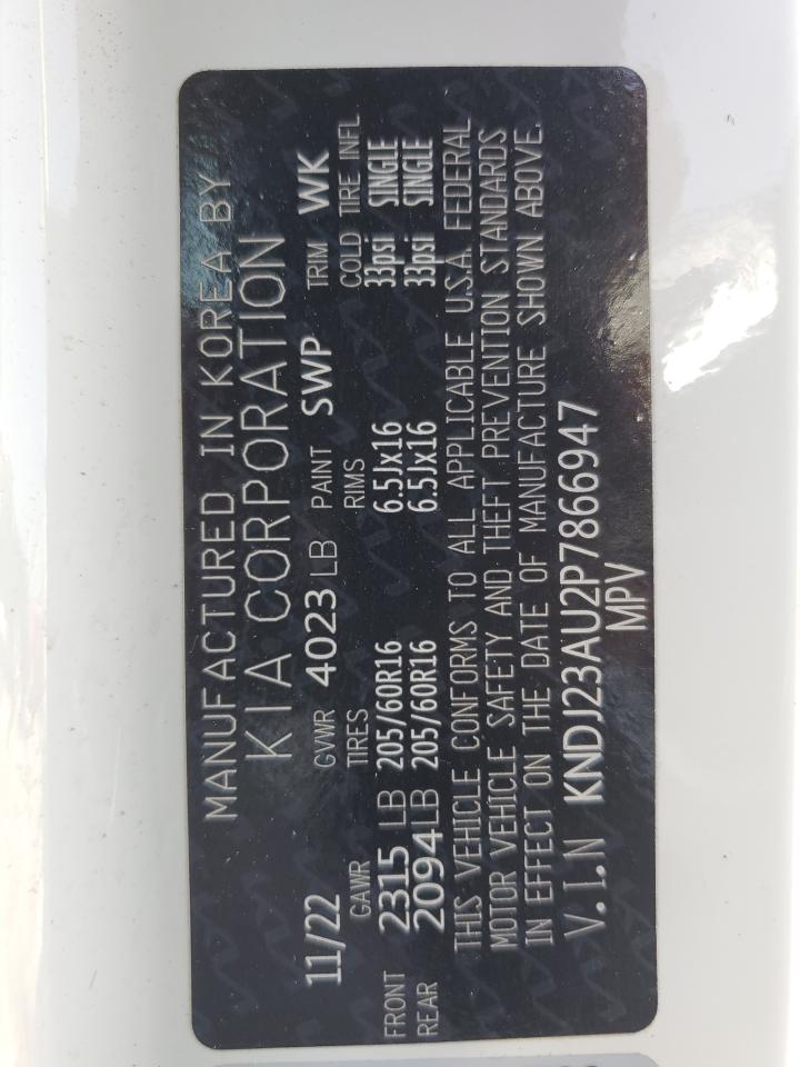 KNDJ23AU2P7866947 2023 Kia Soul Lx