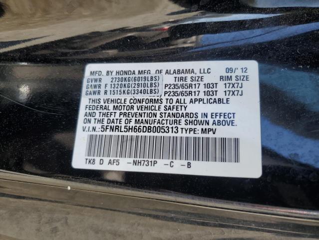 2013 Honda Odyssey Exl VIN: 5FNRL5H66DB005313 Lot: 46859364