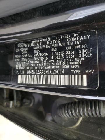 2021 HYUNDAI KONA SE KM8K12AA3MU626614