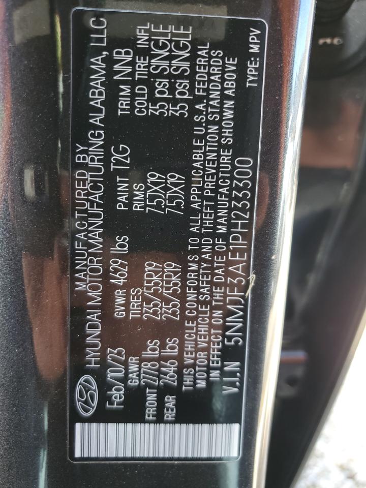 5NMJF3AE1PH233300 2023 Hyundai Tucson Sel