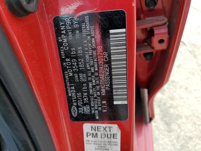 2017 Hyundai Accent Se VIN: KMHCT5AE2HU301798 Lot: 46484134