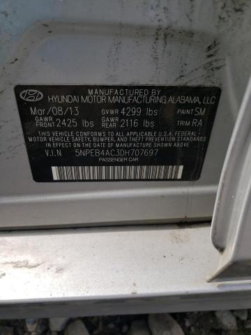 2013 Hyundai Sonata Gls VIN: 5NPEB4AC3DH707697 Lot: 48225494