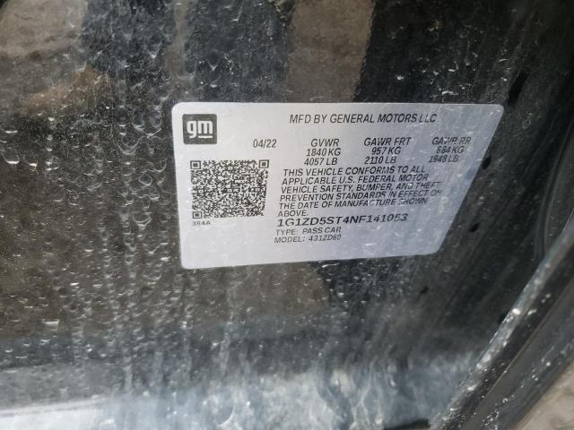 2022 Chevrolet Malibu Lt VIN: 1G1ZD5ST4NF141053 Lot: 46877994