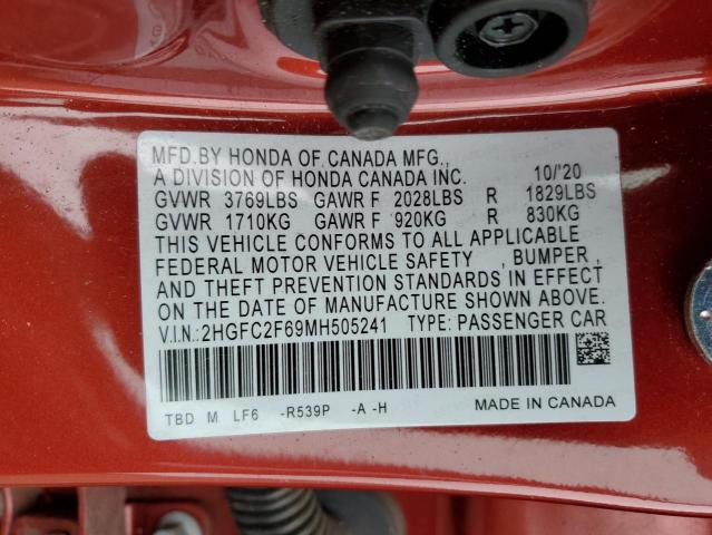 2021 HONDA CIVIC LX - 2HGFC2F69MH505241