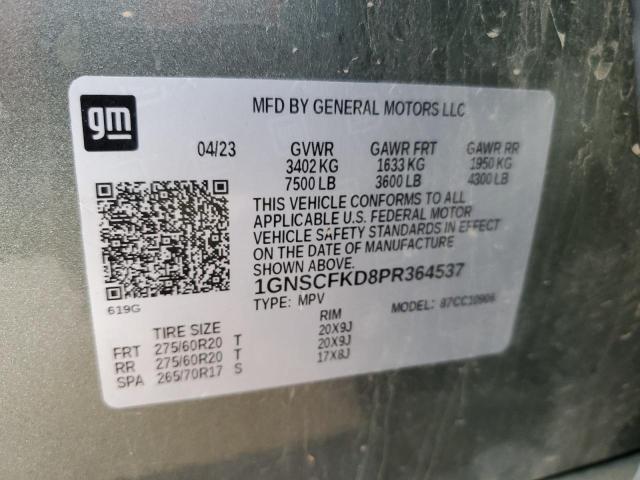 2023 CHEVROLET SUBURBAN C - 1GNSCFKD8PR364537
