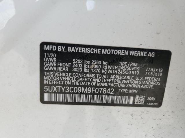 2021 BMW X3 SDRIVE3 5UXTY3C09M9F07842