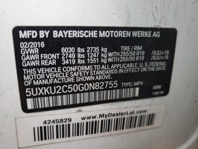 VIN 5UXKU2C50G0N82755 2016 BMW X6, Xdrive35I no.13