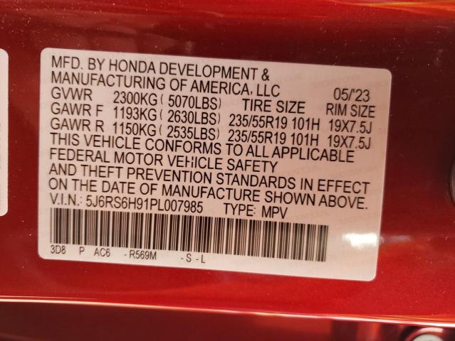 2023 HONDA CR-V SPORT - 5J6RS6H91PL007985