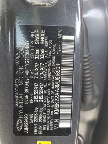 2021 HYUNDAI KONA SEL - KM8K22AA8MU616903