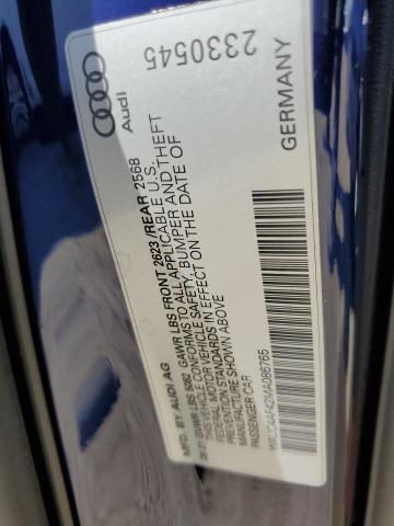 2021 AUDI S4 PRESTIG WAUC4AF42MA086765