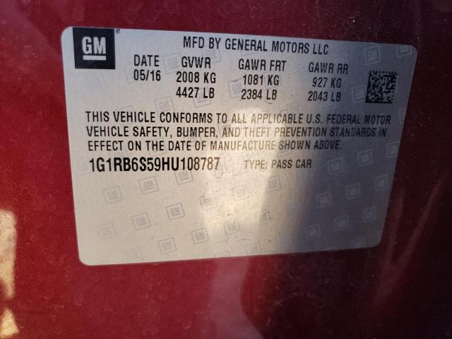 2017 CHEVROLET VOLT PREMI - 1G1RB6S59HU108787