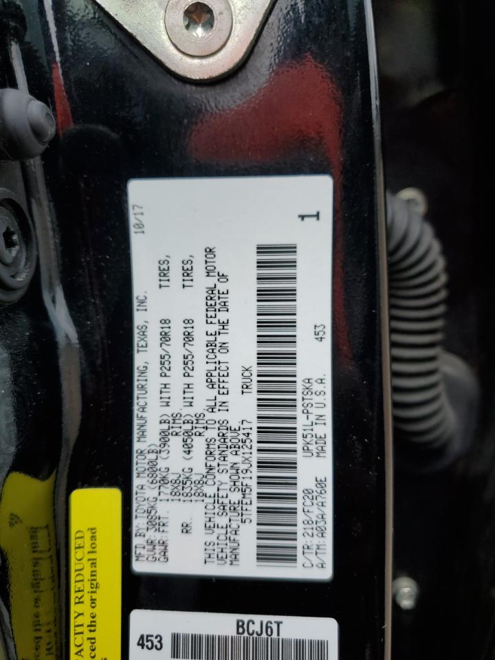 5TFEM5F19JX125417 2018 Toyota Tundra Crewmax Sr5