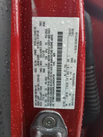 2020 FORD ESCAPE SE - 1FMCU0G65LUA92419