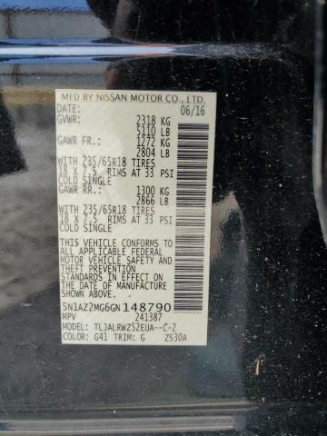 2016 NISSAN MURANO S - 5N1AZ2MG6GN148790