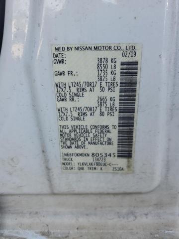 2019 NISSAN NV 1500 S - 1N6BF0KM0KN805345
