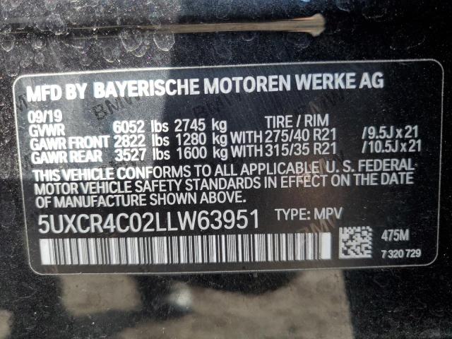 5UXCR4C02LLW63951 BMW X5 SDRIVE 13