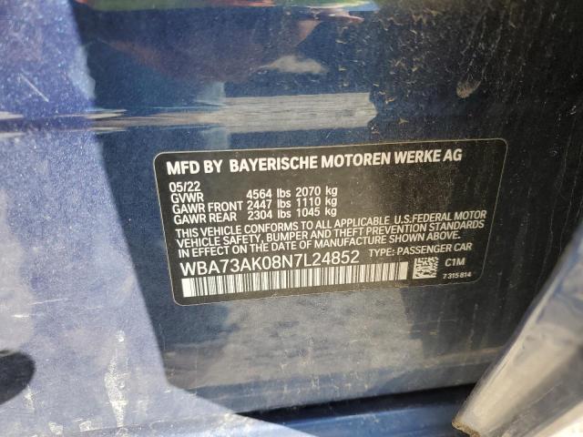 2022 BMW 228XI WBA73AK08N7L24852