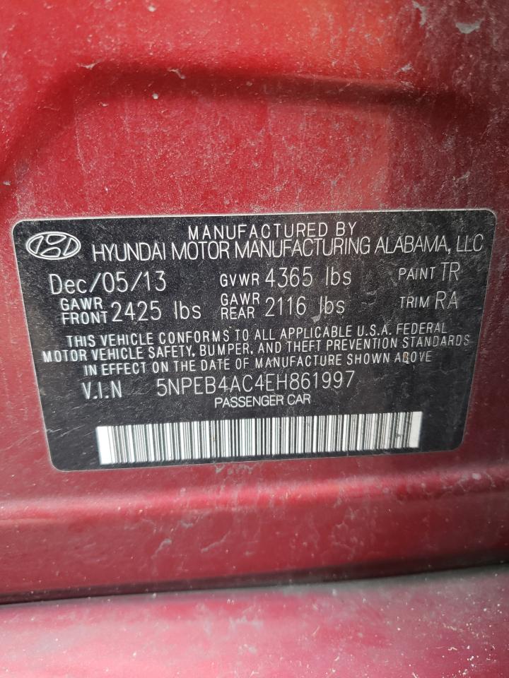 5NPEB4AC4EH861997 2014 Hyundai Sonata Gls