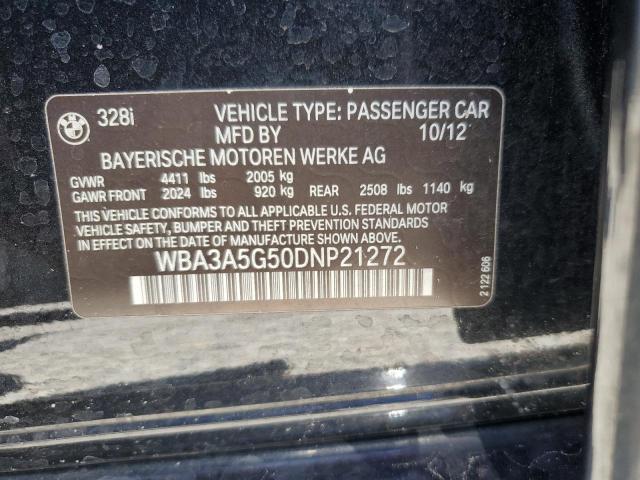 VIN WBA3A5G50DNP21272 2013 BMW 3 Series, 328 I no.12