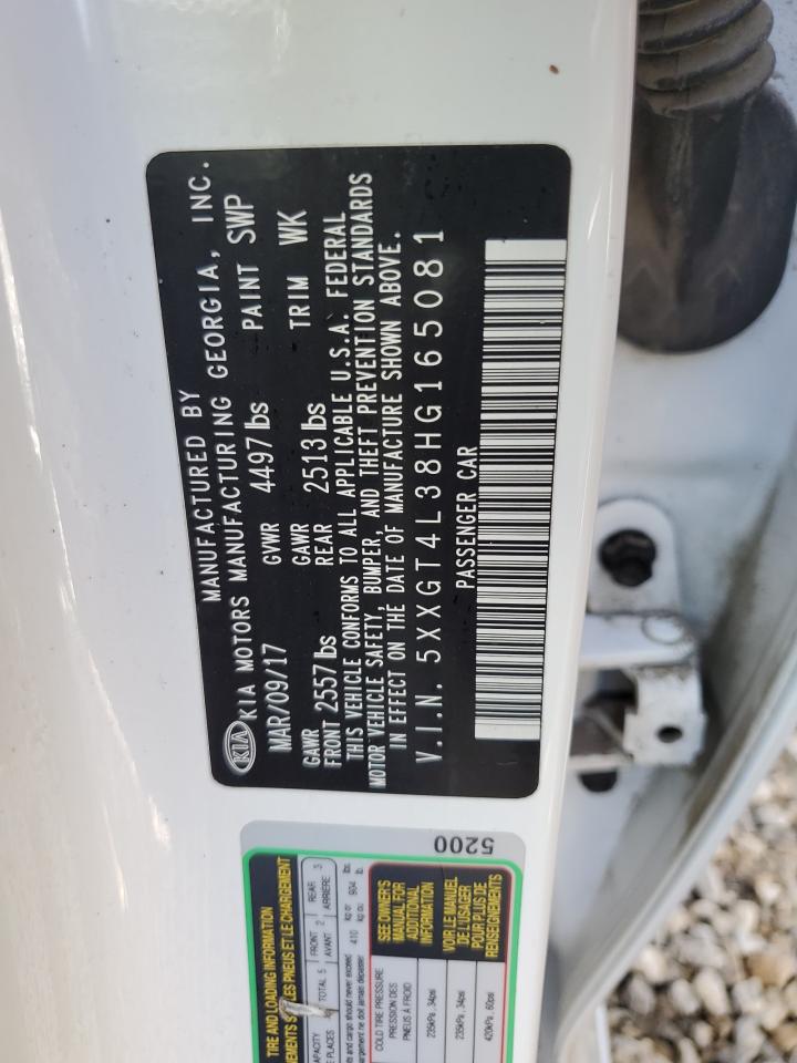 5XXGT4L38HG165081 2017 Kia Optima Lx