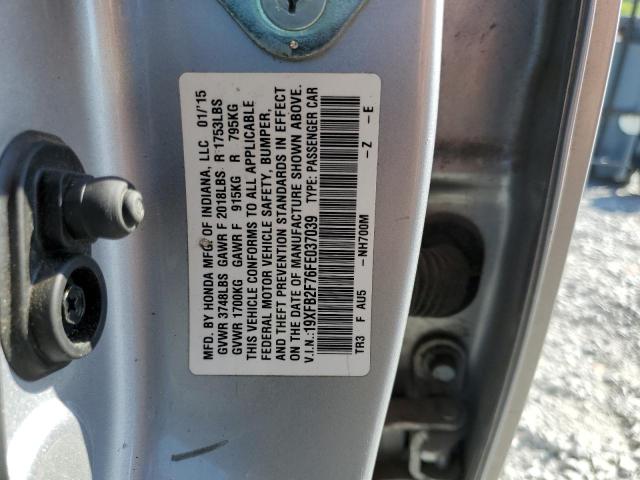 2015 HONDA CIVIC SE 19XFB2F76FE037039