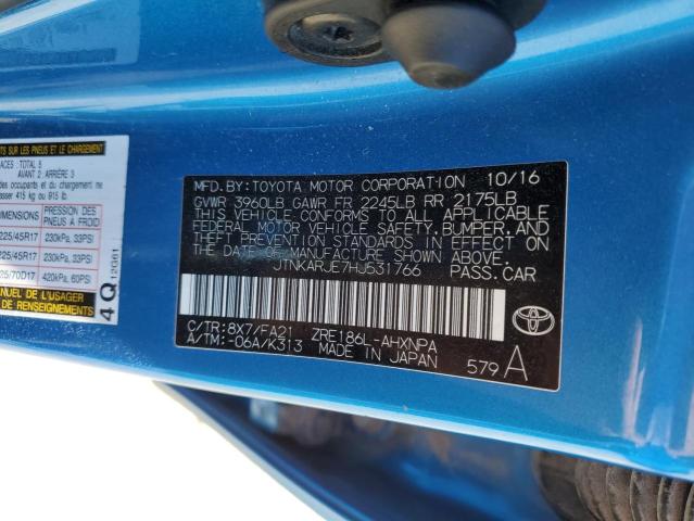 2017 TOYOTA COROLLA IM - JTNKARJE7HJ531766