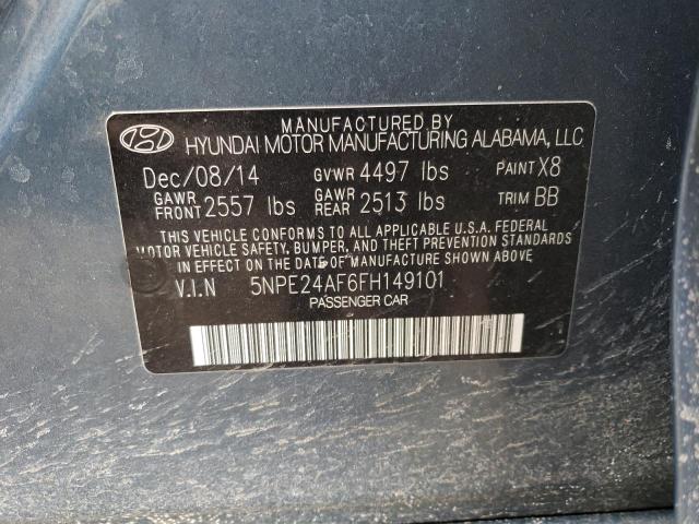 2015 Hyundai Sonata Se VIN: 5NPE24AF6FH149101 Lot: 45133624