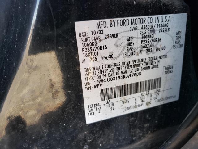 2004 Ford Escape Xlt VIN: 1FMCU03194KA97808 Lot: 45114174