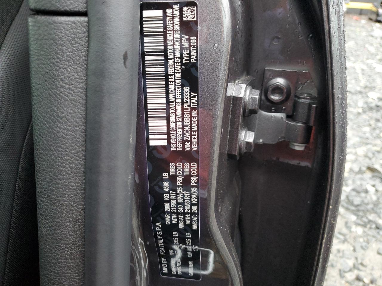 ZACNJBBB1LPL23336 2020 Jeep Renegade Latitude