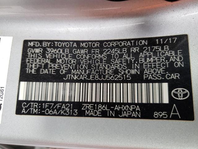 2018 TOYOTA COROLLA IM - JTNKARJE8JJ562515