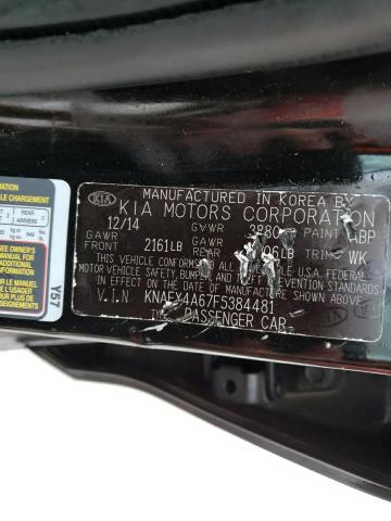 2015 KIA FORTE LX - KNAFX4A67F5384481