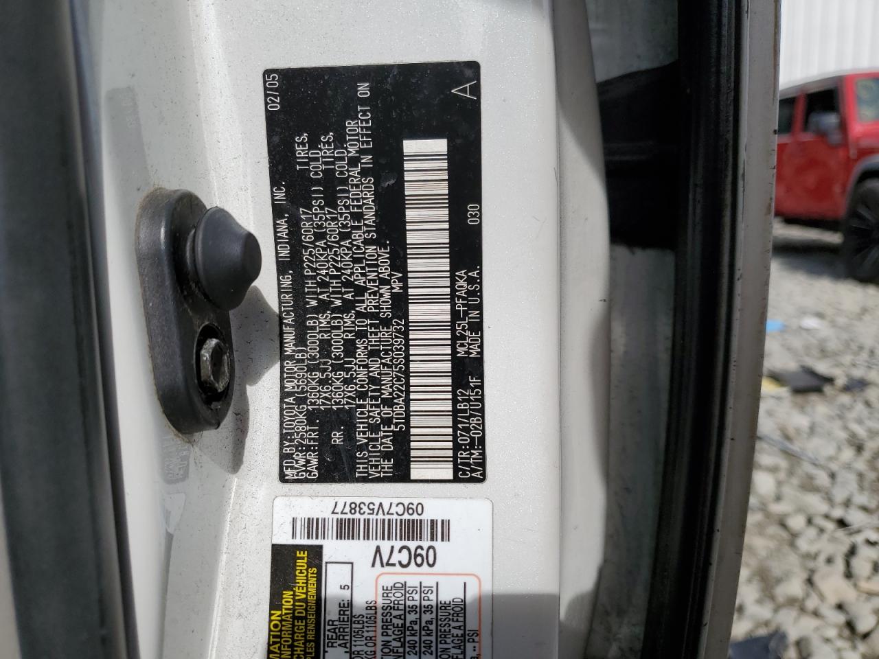 5TDBA22C75S039732 2005 Toyota Sienna Xle